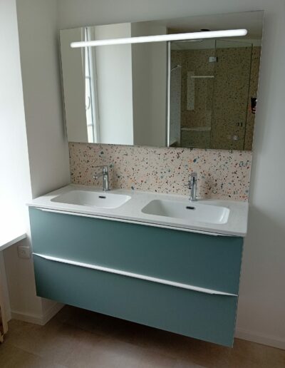 Rénovation d'une salle de bains.
